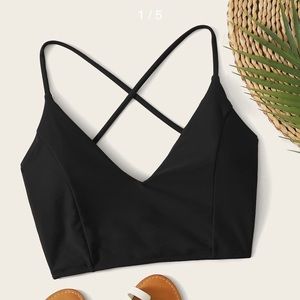 Cross cross bikini top
